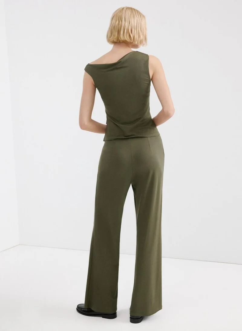 مانجو Straight-fit trousers with elastic waist
